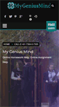 Mobile Screenshot of mygeniusmind.com